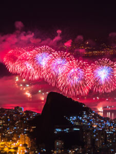 New Year Fireworks in Copacabana